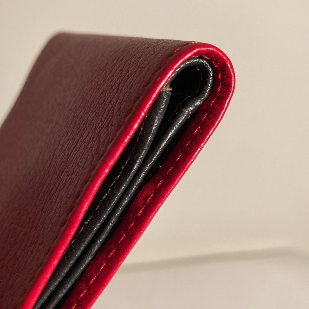 Ferrari Red Leather bifold Wallet made in Italy - Picture 16 of 16